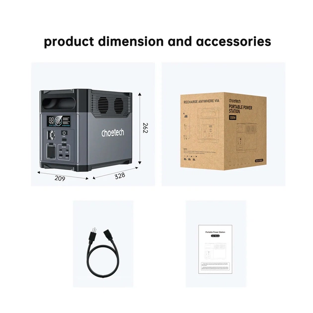 Зарядна станція Choetech BS0061 1200W 1024Wh (BS061) - picture 11