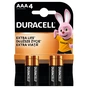 Батарейка Duracell AAA лужні 4 шт. в упаковці (5000394052543 / 81545421) - зменшене зображення 2