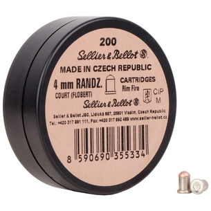 Патрони Флобера Sellier & Bellot Bellot Randz Curte кал. 4 mm short 200 шт (V355332) зображення 1