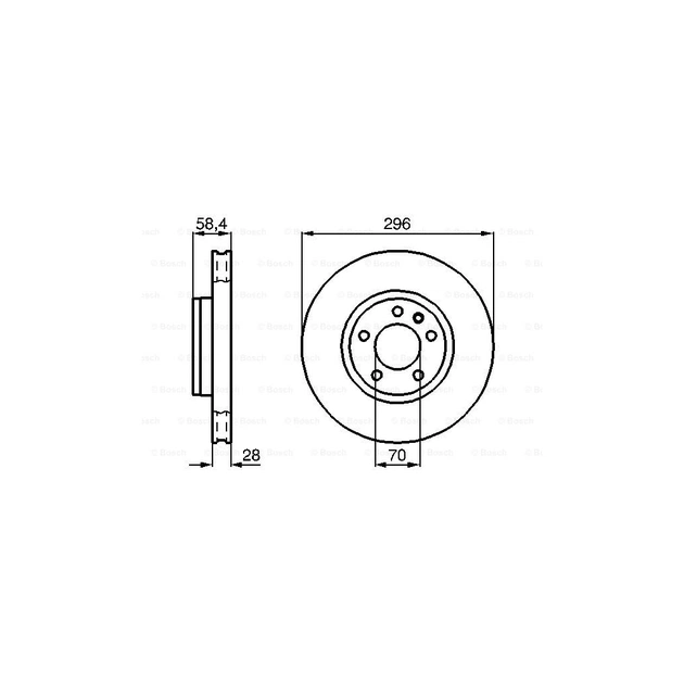 Гальмівний диск Bosch 0 986 478 593 - picture 5