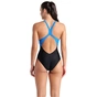 Купальник Arena Breath Swimsuit V Back Lb 008330-580 синій, чорний, бірюзовий 36 (3468337421962) - уменьшенное изображение 2