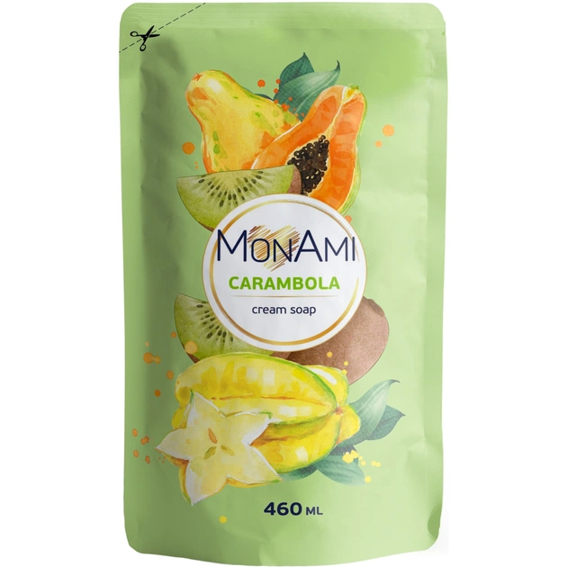 Жидкое мыло Grand Шарм MonAmi Carambola Cream Soap 460 мл (4820263230459) - изображение 1