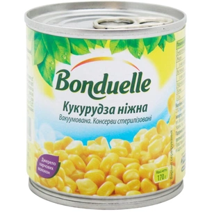 Овочева консервація Bonduelle Кукурудза ніжна вакуумована 170 г (3083680015394) picture 1