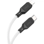 Дата кабель USB-C to Lightning 1.0m Cool silicone PD 20W X90 white HOCO (6931474788399) - зменшене зображення 2