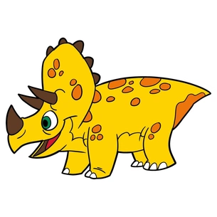 Картина по номерам ArtCraft Трицератопсик 25х30 см (15058-AC) зображення 1