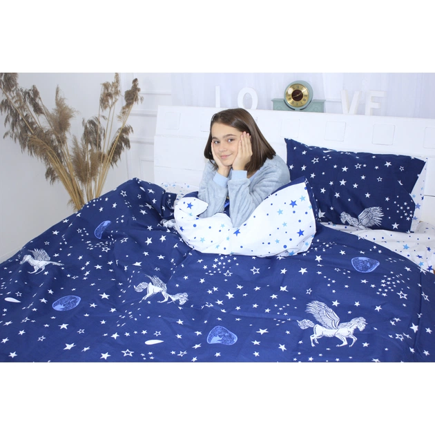 Постільна білизна MirSon Бязь Ranforce Elite 17-0083 Agas 110х140 (2200004662459) - изображение 1