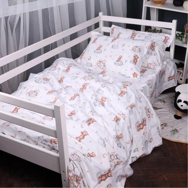 Постельное белье MirSon 010 Teddy ballons Фланель 200x220 Евро (2200009654121) - изображение 1