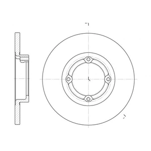 Гальмівний диск REMSA 6606.00 зображення 1