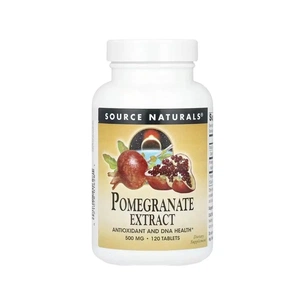 Травы Source Naturals Экстракт граната, 500 мг, Pomegranate Extract, 120 таблеток (SNS-01628) изображение 1