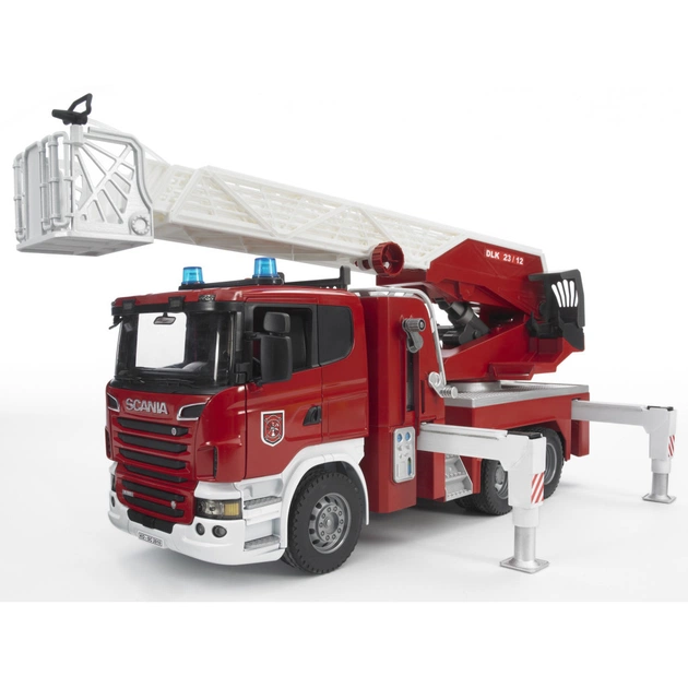 Спецтехніка Bruder Велика пожежна машина Scania R-series зі сходами М1:16 (03590) - изображение 1