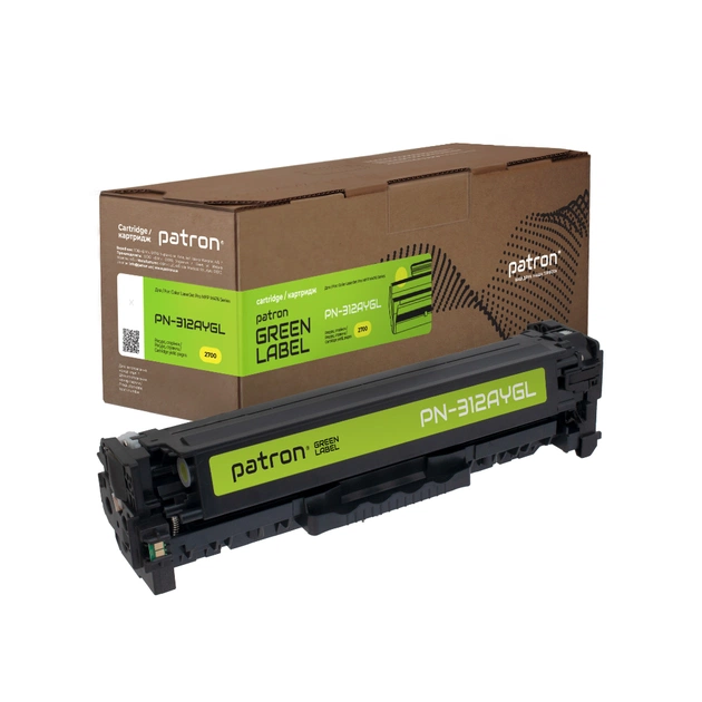Картридж Patron HP 312A (CF382A) Green Label, yellow (PN-312AYGL) - изображение 1