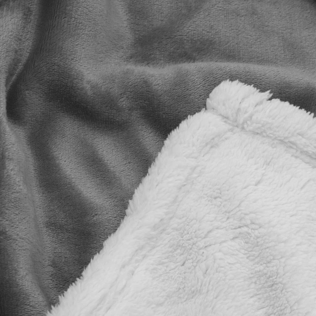 Плед Ardesto Sherpa 100% полиэстер, серый 160х200 см (ART0203SH) - изображение 5