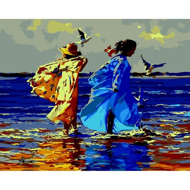 Картина по номерам ZiBi Жовто-блакитна дружба 40*50 см ART Line (ZB.64216) - зображення 1
