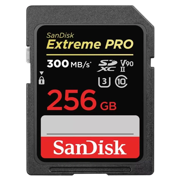 Карта пам'яті SanDisk 256GB SD class 10 UHS-I U3 V90 Extreme PRO (SDSDXDK-256G-GN4IN) - изображение 1