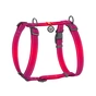 Шлея для собак WAUDOG Nylon Mono з QR-паспортом, пластиковий фастекс L рожева (52747) - зменшене зображення 2