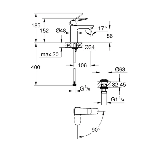 Змішувач Grohe QuickFix 1018612430 - picture 5
