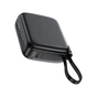 Батарея універсальна Acefast 10000mAh, 20W, PD, QC/3.0, build Type-C cable, M15, Black (6974316283973) - зменшене зображення 5