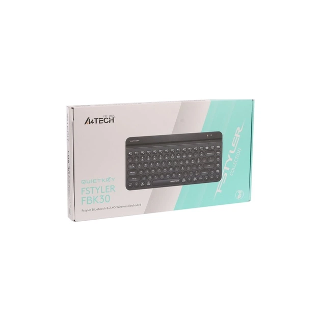 Клавіатура A4Tech FBK30 Wireless/Bluetooth Black (4711421972499) - зображення 7