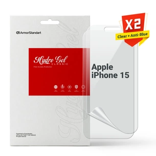 Плівка захисна Armorstandart Kit Clear + Anti-Blue Apple iPhone 15 (ARM80677) изображение 1