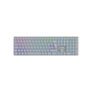 Клавіатура Canyon HKB-W11 Slim Dual Mode Wireless/Bluetooth RGB UA Grey (CNS-HBTK11G) зображення 1