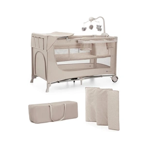 Дитячий манеж Kinderkraft с пеленатором Joy 2 Beige (5902533925162) зображення 1