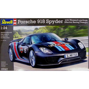 Збірна модель Revell Автомобіль Porsche 918 Spyder with Weissach package 1:24 (7027) зображення 1