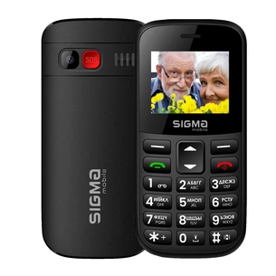Мобільний телефон Sigma Comfort 50 EASY TYPE-C Black (4827798585214) зображення 1
