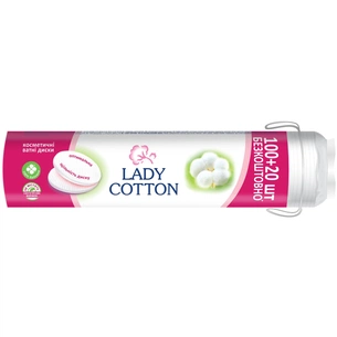Ватні диски Lady Cotton 100+20 шт. (4744246013023) зображення 1