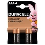 Батарейка Duracell AAA лужні 4 шт. в упаковці (5000394052543 / 81545421) - уменьшенное изображение 2