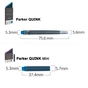 Чорнило для пір'яних ручок Parker Картриджи Quink /5шт синій (11 410BLU) - уменьшенное изображение 2