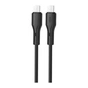 Дата кабель USB-C to USB-C 1.0m NB-Q231B 60W Black XO (NB-Q231B-BK) - зменшене зображення 1