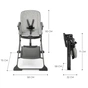 Стілець для годування Kinderkraft Foldee Grey (5902533922437) - зменшене зображення 9
