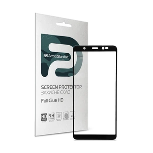 Скло захисне Armorstandart Full Glue HD TECNO POP 4 (BС2) Black (ARM65103) зображення 1