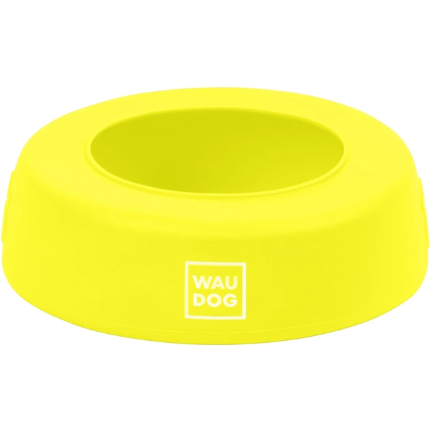 Посуда для собак WAUDOG Silicone Миска-непроливайка 750 мл желтая (50788) - изображение 1