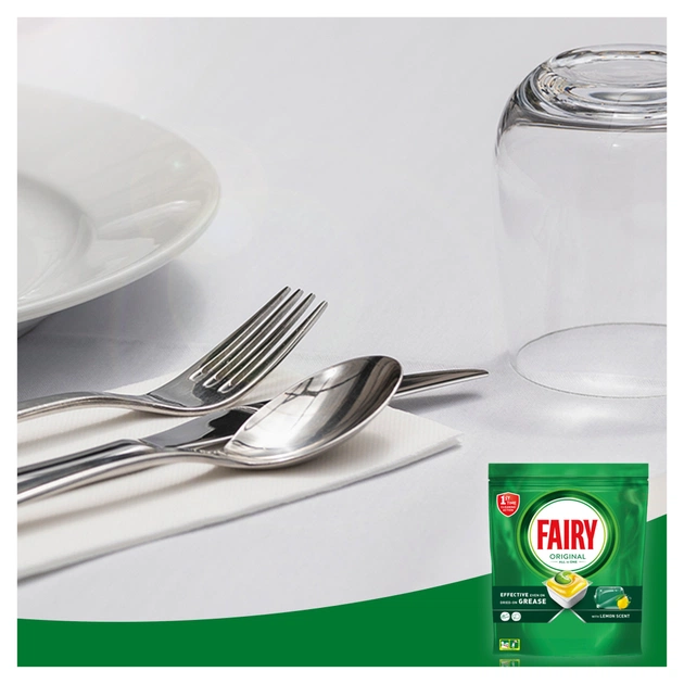 Таблетки для посудомийних машин Fairy Original All in One Lemon 29 шт. (8006540726891/8700216237314) - зображення 3