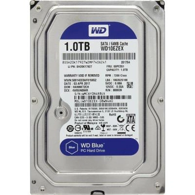 Жесткий диск 3.5" 1TB WD (#WD10EZEX-FR#) - изображение 1