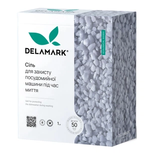 Соль для посудомоечных машин DeLaMark 1 кг (4820152330369) изображение 1