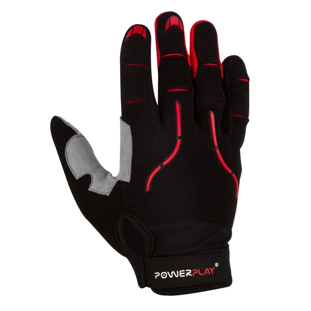 Велорукавиці PowerPlay 6662 Black/Red XXL (PP_6662_XXL_Red) - зображення 2