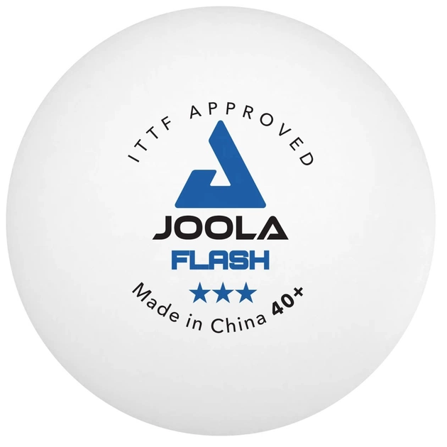 Мячик для настольного тенниса Joola Flash 40+ White ITTF 3 pcs (40042) (932154) - изображение 1