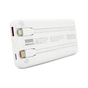 Батарея універсальна Remax 10000mAh 22.5W, cables Type-C + Lighting, White (RPP-37) - зменшене зображення 3