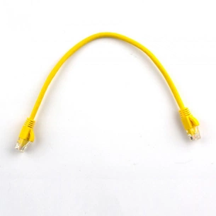 Патч-корд Ritar 0.3м, UTP, cat.5e, CCA, yellow (PCR-CCA/0.3Y) зображення 1