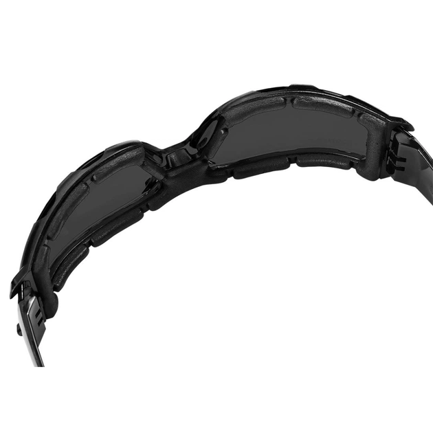 Защитные очки Neo Tools протиосколкові, клас захисту FT, резинові дужки, полікарбонат, темно сірий (97-522) - изображение 7