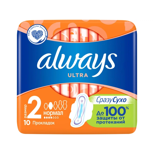 Гігієнічні прокладки Always Ultra Normal 10 шт. (4015400041641) - зображення 1