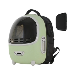 Переноска для тварин Lapka з вентиляцією зелена (PCB-01-G) зображення 1