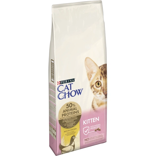 Сухий корм для кішок Purina Cat Chow Kitten з куркою 15 кг (5997204514028) - picture 2