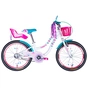 Велосипед Formula 20" Kid FLOWER PREMIUM BH рама-10" ST 2026 білий з рожевим та бірюзовим (OPS-FRK-20-244) - зменшене зображення 1