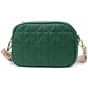 Сумка Vintage Стьобана жіноча з натуральної шкіри Зелена (22613) - зменшене зображення 5