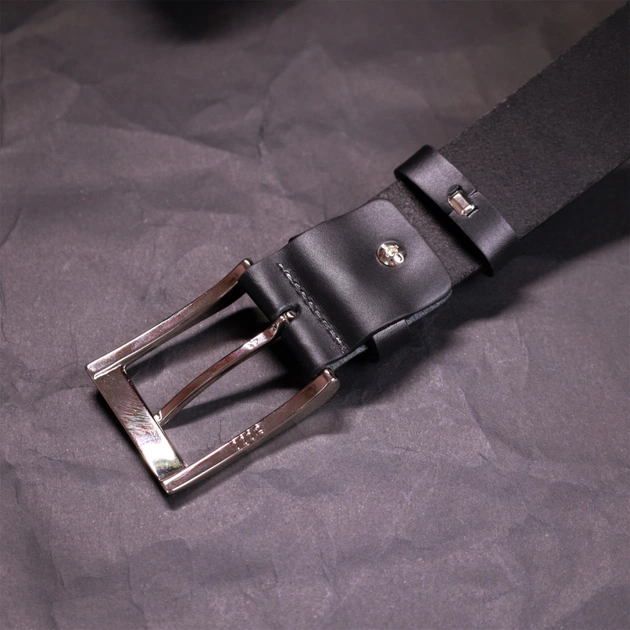 Ремінь Grande Pelle Брючний з натуральної шкіри Чорний (11674) - зображення 10