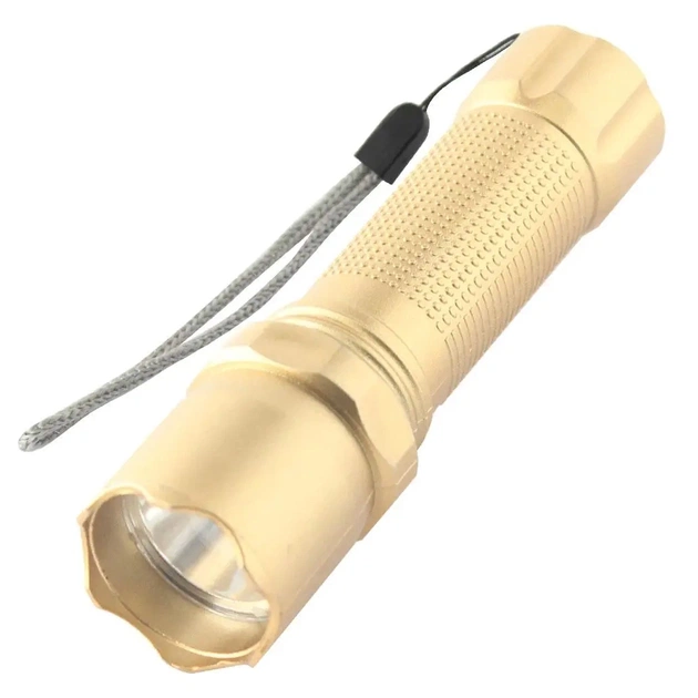 Ліхтар Quantum Minik gold 3W LED з USB 40шт/уп (QM-FL1044-B) - зображення 1