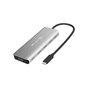 Концентратор J5create USB-C 7-in-1 USB 3.2 + USB-C PD + HDMI 4K + DisplayPort + SD/TF gray (JCD401-N) - зменшене зображення 2